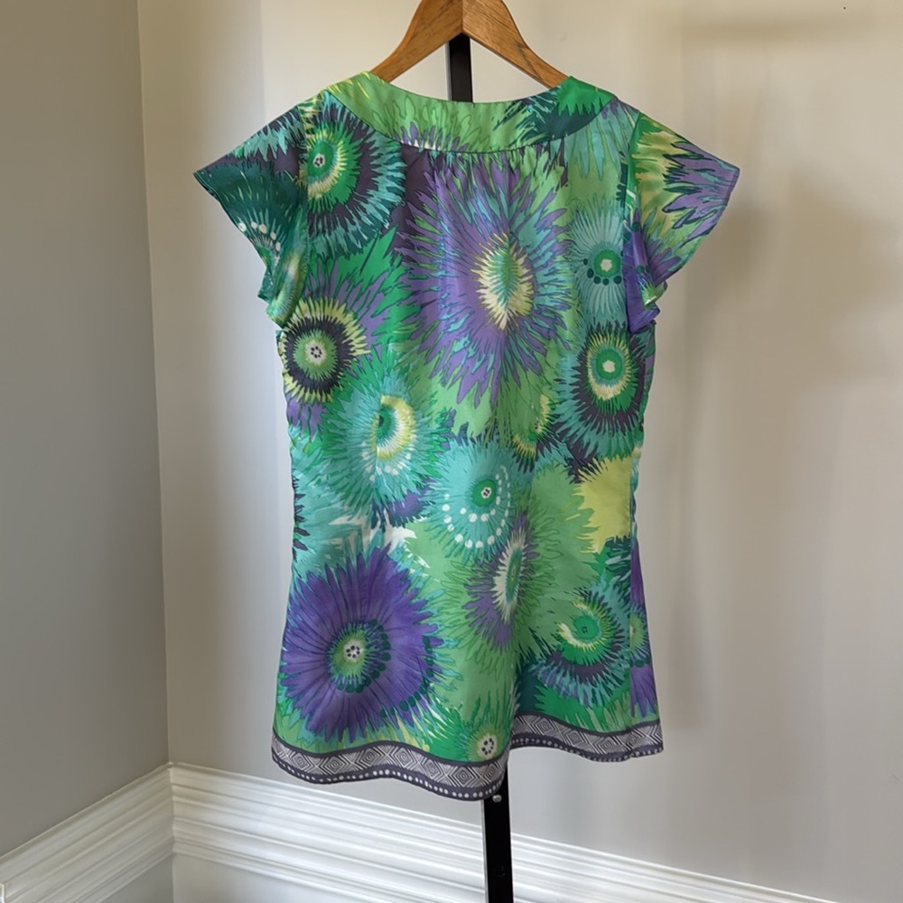 Liquid women’s blouse size 2 silk - Picture 4 of 5